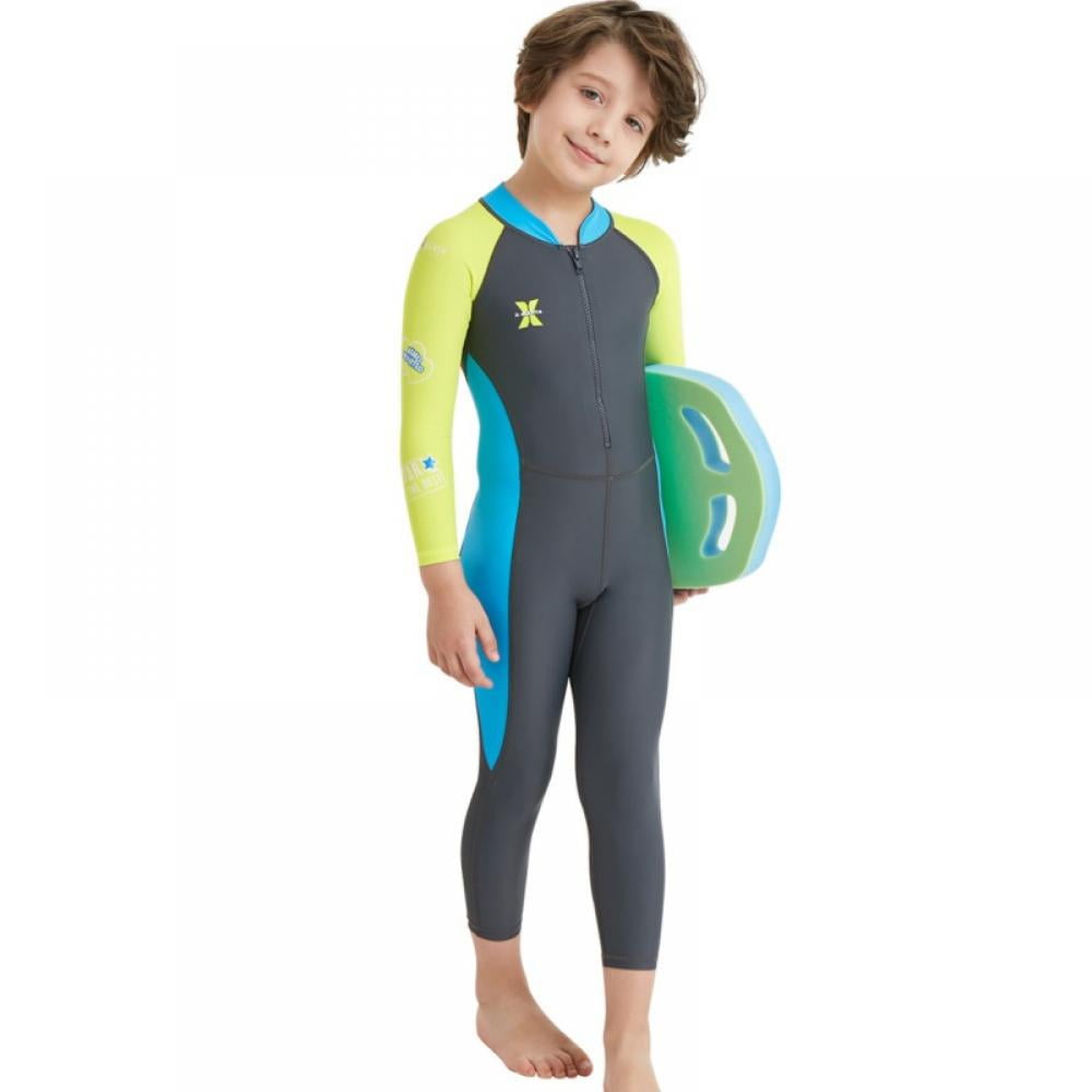 Kids UV Sun Wet Suit Full Length Wetsuit Boys Girls Swim Scuba Kayak Quick Dry 