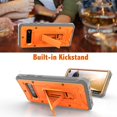 thumbnail image 4 of ArmadilloTek Vanguard Case Compatible with Samsung Galaxy S10+ Plus Military Grade Full-Body Rugged with Built-in Kickstand [Screenless Version] - Orange, 4 of 5
