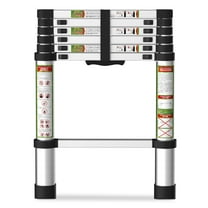 STACOO 6.5FT Telescopic Ladder, 330lb Capacity Aluminum Telescoping Ladder with Non-Slip Feet, Lightweight Portable Extension Ladder for Household/Outdoor Work