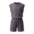 thumbnail image 6 of Freshbabe Boys 2-Piece Casual Outfit, Sleeveless Tank Top + Elastic Shorts, Breathable Summer Playwear for Toddlers, Multi-Colors, 6 of 6