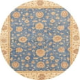 thumbnail image 1 of Ahgly Company Machine Washable Indoor Round Abstract Rose Dust Purple Area Rugs, 5' Round, 1 of 7