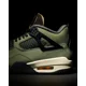 thumbnail image 3 of Undefeated x Jo r-dan AJ 4 Retro Sneakers - Olive Green - 11M - PRESALE CONFIRMED, 3 of 6