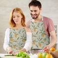 thumbnail image 3 of Yellow Lemon Fruit Leaves Beige Pattern Apron-Garden Aprons for Women with Pockets-Cotton Linen Waterproof Kitchen Cooking Gardening Aprons Adjustable for Kitchen,Cooking,BBQ and Salon 33x27 Inch, 3 of 7