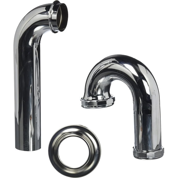 Lasco 03-3503 1-1/2-Inch by 1-1/4-Inch Reducing Chrome Plated Brass 22 Gauge P-Trap