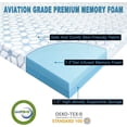 thumbnail image 2 of Mattress Topper Full Size 2 Inch, Premium High-Density Memory Foam, Ventilated Design, Removable & Washable Cover, 10 Years Warranty, 2 of 7