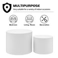 thumbnail image 5 of Williamspace Round Coffee Table Set of 2, Nesting Table Set Side End Table for Living Room,White, 5 of 8