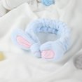thumbnail image 5 of Diadema para el pelo para mujer, diademas de maquillaje, diadema de spa, diadema con nudo elástico, diademas para mujeres y niñas, lavado de cara, ducha, 1 unidad (rosa) JM JM, 5 of 5