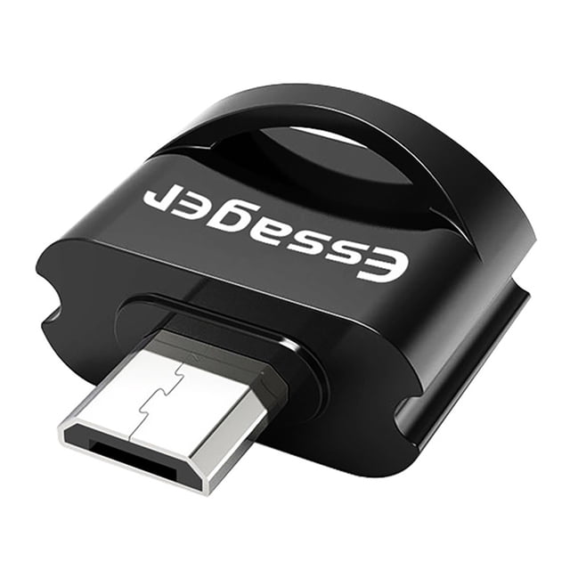 Essager Phone OTG Adaptador USB 3.0 Micro Macho a USB Hembra Convertidor para U-disk Keyboard Mouse, Negro Eigraketly EL5348-01B