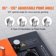 thumbnail image 3 of VEVOR Drill Bits Sharpener, 3-20mm End Mill Grinder Sharpener, Lip Relief Angle & 95°-135° Point Angle Adjustable Drill Bit Re-Sharpener, Portable Sharpening Machine with 18 Collets, CBN & SDC Wheel, 3 of 9