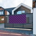 thumbnail image 4 of Zufioo Purple Mardi Gras Print Holiday Banners, Party Banners, Hanging Flags, Bar Shopping Mall Garden Wall Decorations, Holiday Decoration Supplies-Small, 4 of 6
