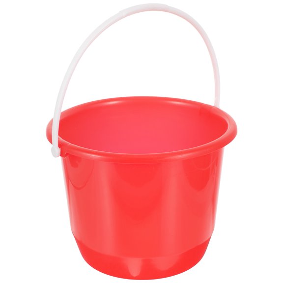 UPOUART Heavy-Duty Plastic Water Bucket with Handle for Portable Home Use, Storage, Cleaning, and Outdoor Activities