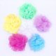 thumbnail image 5 of Esponjas de terciopelo de calabaza de seda, 5 paquetes de esponjas pequeñas para niños, esponjas de malla PUF reutilizables en color para duchas, esponjas de ducha, bolas de baño (2), 5 of 5