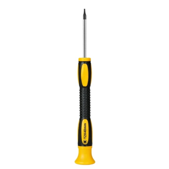Torx T2 Screwdriver S2 High Alloy Steel Head Magnetic Tip Rotating Cap, 1.55-Inch Blade Length