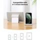 thumbnail image 3 of Soporte para teléfono celular para escritorio ajustable compatible con iPhone 13 12 Pro Max 11 SE XS XR 8 Plus 6 7 Samsung Galaxy Note 20 S20 S10 S9 S8 Android Smartphone Base, blanco-2 unidades, 3 of 5