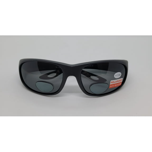 Shade Shack Men's Polarized Bi-focal Sunglasses - Smoke Lens 1.50