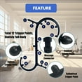 thumbnail image 6 of Upgraded Deep Muscle Tissue Massager: Back & Neck Massager for Pain Relief, Self-Use Massager Stick, Full Body Trigger Point Tool for Back, Neck & Shoulder Relaxation(Black), 6 of 7
