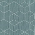 thumbnail image 3 of Better Homes & Gardens Blackout Textured Geometric Curtain Panel, 1 Panel, Aqua Slate, 50" W x 95" L, 3 of 5