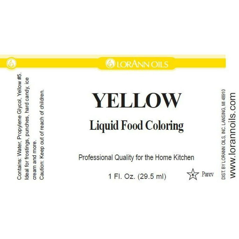 Yellow Liquid Food Color - Confectionery House