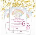 thumbnail image 2 of Darling Souvenir Blue Birthday Invitation Card Printable Fill or Write In Blank Invites Party Supplies Pack Of 28 5 x 7 Inches, 2 of 5