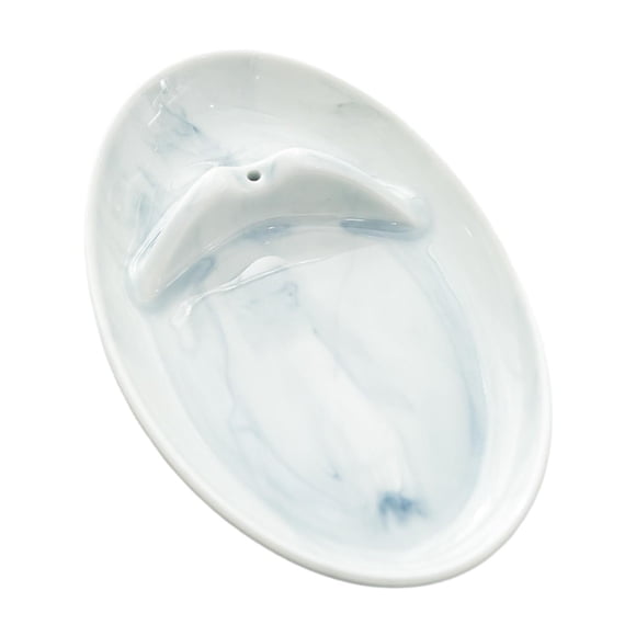 Quemador de incienso de cerámica, resistente, regalo para decoración del hogar, portavelas Blanco