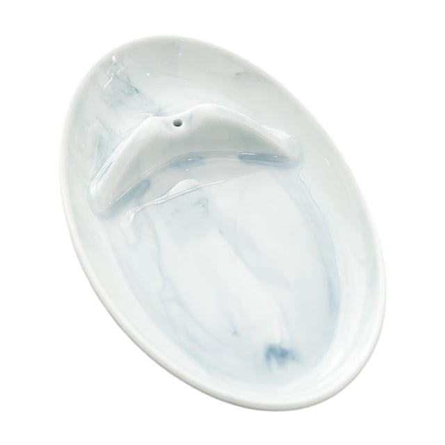 Quemador de incienso de cerámica, resistente, regalo para decoración del hogar, portavelas Blanco