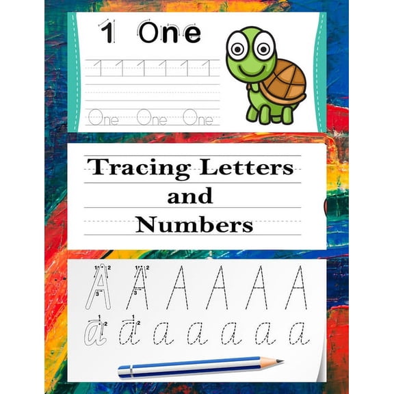 Tracing Letters and Numbers: Alphabet workbook for preschoolers pre k and kindergarten letter book letter books kids ages 3-5 /5.8"x11" 77 pages pr