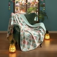 thumbnail image 6 of Boo-tique Soft Throw Blanket, Plush Cozy Blanket for Couch, Halloween Skulls, White, 50" x 72", 6 of 10