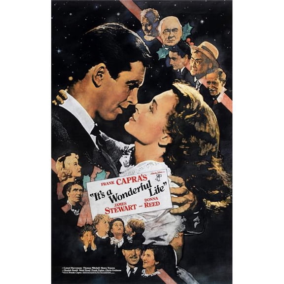 Everett Collection EVCMCDITAWEC003 Its A Wonderful Life Movie Poster Masterprint, 11 x 17