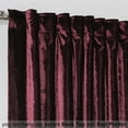 thumbnail image 5 of 3S Brother's Mahogany Extra Long Shiny Velvet Curtains Luxury Colors Light Blocking Hang Back Tab & Rod Pocket 1 Panel Curtain 5-30 Ft Home Décor Custom Made Drapes -Made in Turkey(52"W X 95"L), 5 of 6