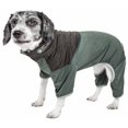 thumbnail image 1 of Pet Life Active 'Embarker' Heathered Performance Estiramiento en 4 direcciones Calentamiento de cuerpo completo en dos tonos, 1 of 7