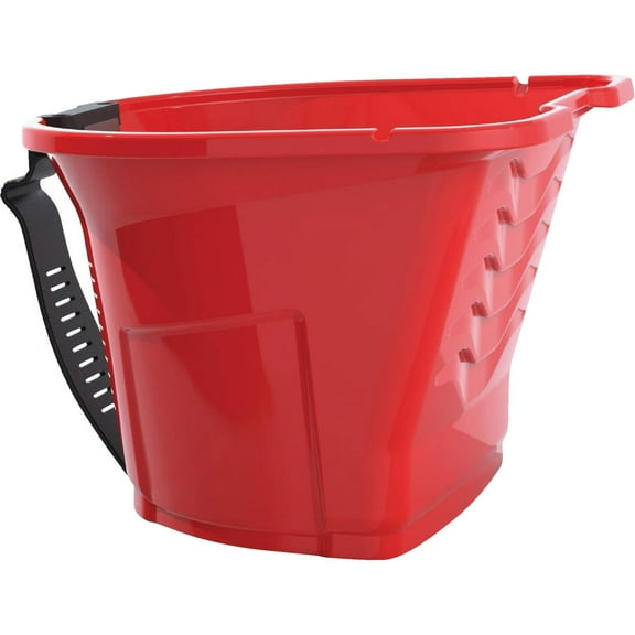 Handy Pro Paint Pail With Magnetic Brush Holder - Adjustable Strap - 1 Pc, 1 Qt, Red