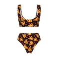 thumbnail image 6 of Rocae Cartoon Pizza for Bikini Set for Women Two Piece Sexy High Swimsuits Split Crossover Bikini XX-Large, 6 of 9