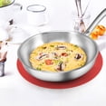 thumbnail image 2 of KooMall 12 10 8 Inch Multi-use Microwave Mat, Trivet, Pot Holders, Drying, Baking, Place Mat, Utensils Rest, Silicone Cover Pad for Hot Pot Pans Bowls Plates Dishes Kitchen Counter,Heat Resistant,Blue, 2 of 5