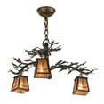 thumbnail image 3 of Meyda Tiffany 147319 Pine Branch Valley View 3 Light 24" Wide Chandelier - Copper, 3 of 6