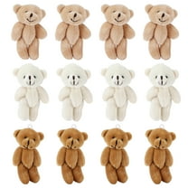 12 Pcs Mini Stuffed Bears Comfortable Soft Cute Mini Teddy Plush Toy for Wedding Birthday Decorations