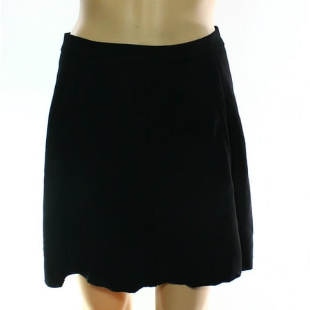 Monteau - Monteau NEW Black Womens Size Medium M Back Zip A-Line Skirt ...