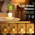 thumbnail image 4 of HomWamee Green Dimmable Candle Warmer Lamp with Timer & Adjustable Height, 4 of 12
