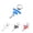 Blue, variant on eBikeling 6 Pc Ebike Accessories Ebike Conversion Kit, Electric Bike Conversion Kit, Torque Arm, Mid Drive Ebike, Front or Rear, Steel