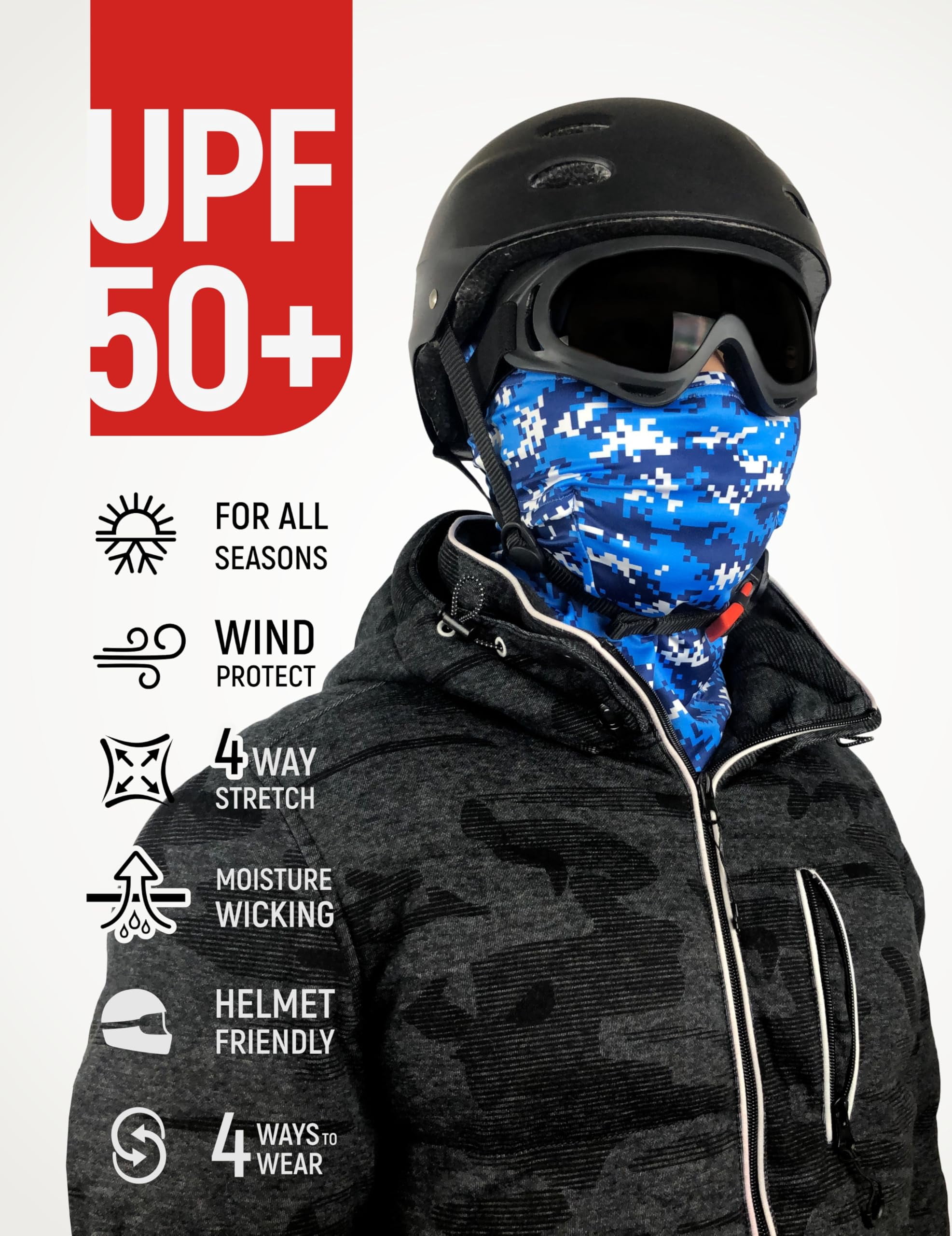 Upf 50+ Balaclava Ski Mask - Windproof For Cold Weather Men Women Snowboard  Sheisty