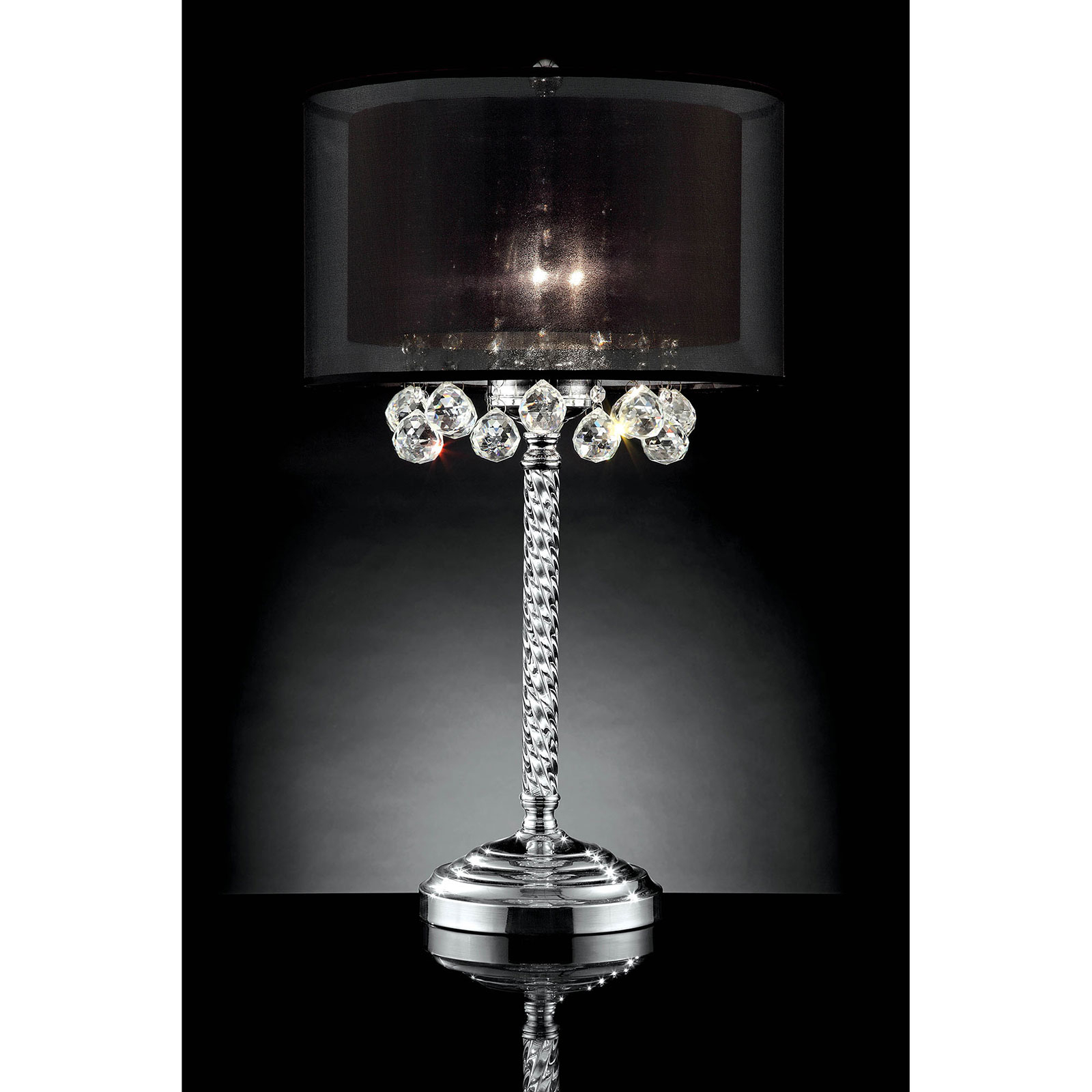 silver droplet table lamp