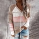 thumbnail image 2 of Moda mujer manga larga cárdigan estampado otoño Casual abrigo blusa Top Fridja  BV0+2728, 2 of 4
