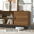 thumbnail image 4 of ChVans 80 Inch Mid Century Modern TV Stand for TVs up to 90 inches, Wood TV Stand with Storage, Entertainment Center for Living Room Bedroom, TV Media Console, 4 of 8