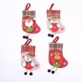 thumbnail image 1 of Decoraciones de medias navideñas, paquete de 4 artículos navideños lindos para la familia, 1 of 5