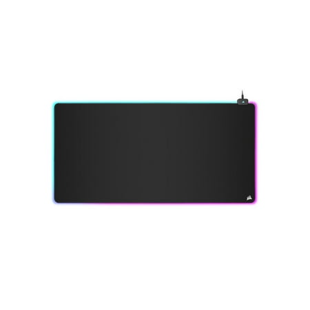 CORSAIR MM700 RGB Extended 3XL Cloth Gaming Mouse Pad / Desk Mat - Massive 1,220mm x 610mm (48” x 24”) Cloth Surface - 360° Three-Zone RGB Lighting - Two USB Ports, CH-9417080-WW