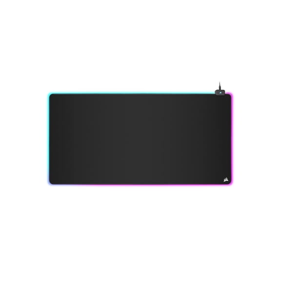 CORSAIR MM700 RGB Extended 3XL Cloth Gaming Mouse Pad / Desk Mat - Massive 1,220mm x 610mm (48” x 24”) Cloth Surface - 360° Three-Zone RGB Lighting - Two USB Ports, CH-9417080-WW
