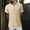 Khaki, variant on Bcfgryg Men Summer Solid Color Cotton And Linen Short Sleeve V Neck Button T Shirts Men Shirts Black