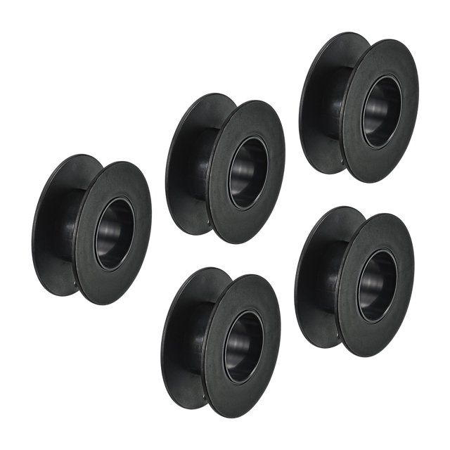 Unique Bargains 2.2 Inch Floss Bobbins, 20 Pack Plastic Empty Thread Spools Wire Weaving Bobbin Chain Tape for Sewing Embroidery, Black