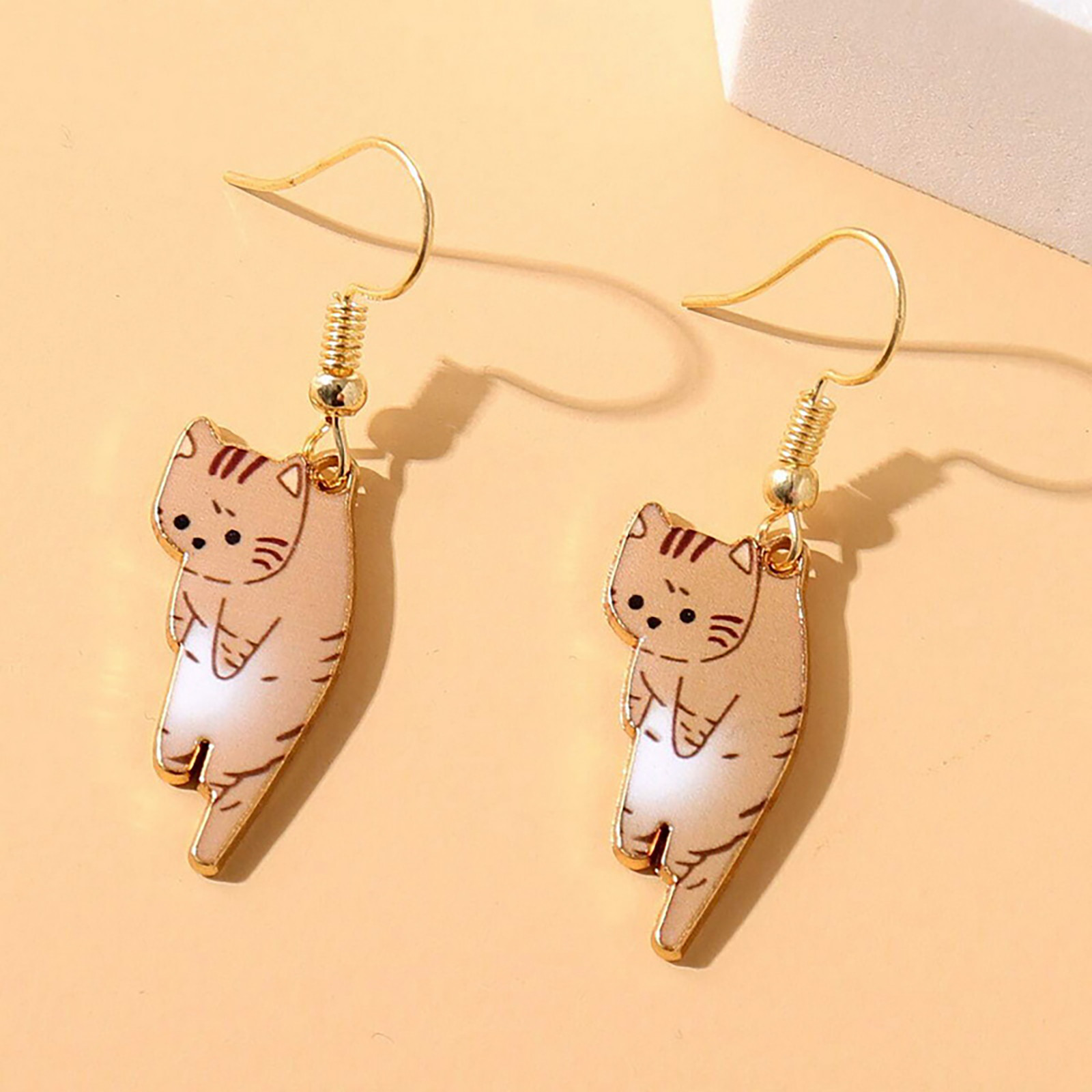 Kayannuo Clearance Cute Cat Dangle Earrings Dangle Cat Earrings Alloy Drop Earrings With Hypoallergenic French Hook Animal - image 1 of 3