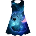 thumbnail image 1 of MINISO Robe de Princesse Disney Stitch Robe d'Anniversaire pour Enfants Robe de Princesse pour Filles Tenue de Fête d'Anniversaire Tendance, 1 of 6