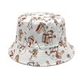 thumbnail image 2 of Santa hats Christmas Hat Fashionable Christmas Deer Snowman Print Men And Women Sunshade Christmas Fisherman Hat small santa hats, 2 of 4